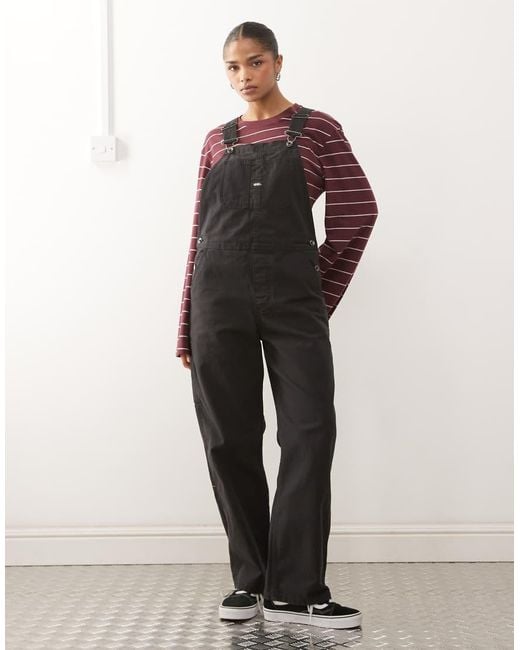 Vans Black Chore Overalls