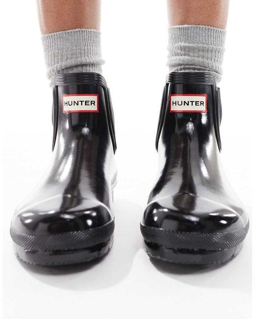 Hunter Black Original Chelsea Wellington Boot