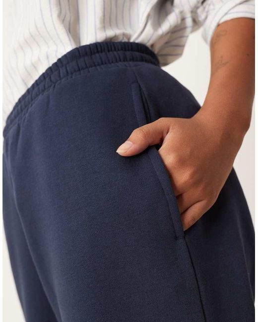 ASOS Blue Asos Design Petite Ultimate Cuffed Brushback jogger
