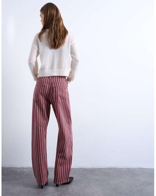 TOPSHOP White Barrel Jean