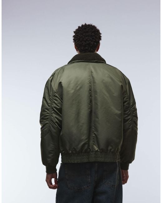 ASOS – bomberjacke in Green für Herren