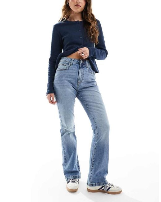 Cotton On Blue Cotton On 70s High Rise Flared Jean