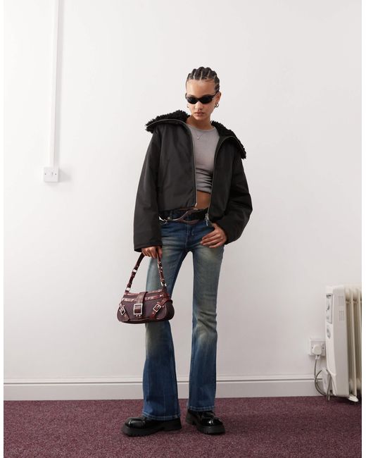 Hiro - veste avec col en fausse fourrure Weekday en coloris Black