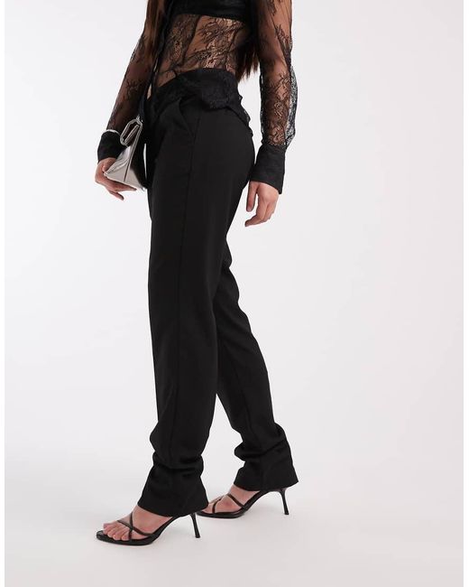 ASOS White Tailored Long Skinny Cigarette Trousers