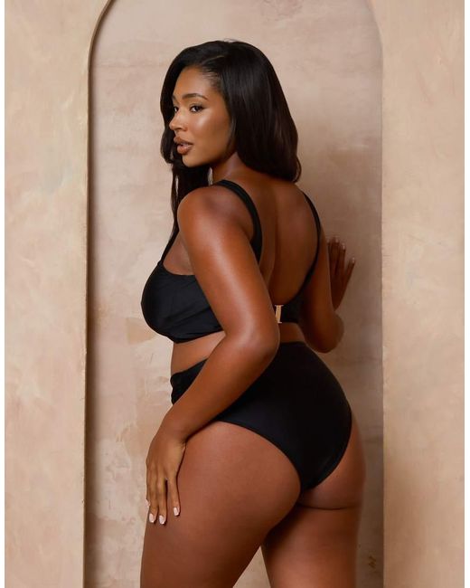 Moda Minx Curve Brown X Alessa Tyrrell-charles Starfish Bralet Bikini Top