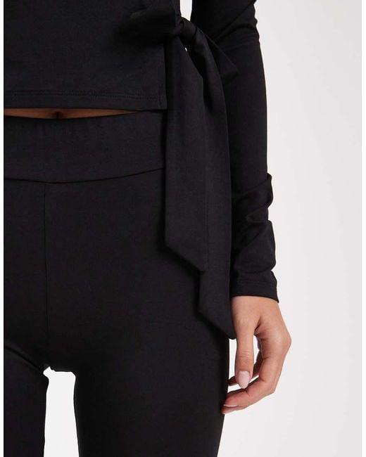 Miss Selfridge Black Sculpted Leggings
