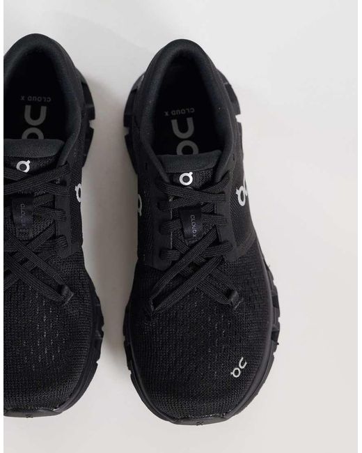 On Shoes Black Cloud X 4 Training Trainers