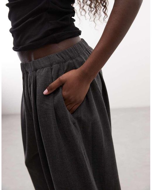 Weekday Black Wide Leg Balloon Trousers