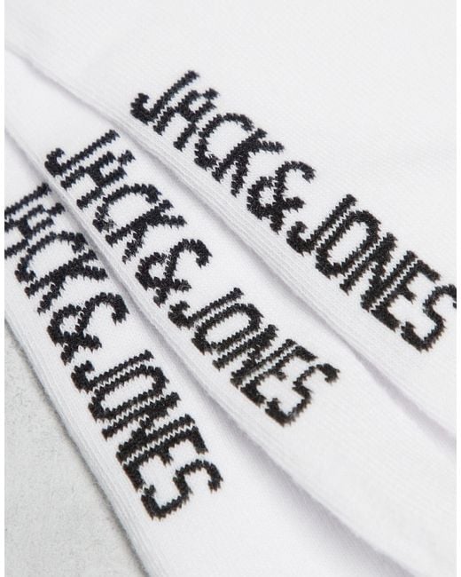 Jack & Jones White 5 Pack Holiday Socks for men