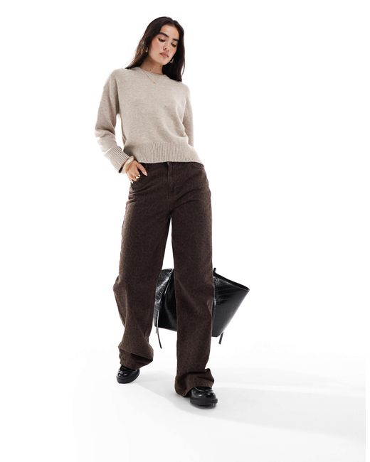 Pull ras New Look en coloris Gray