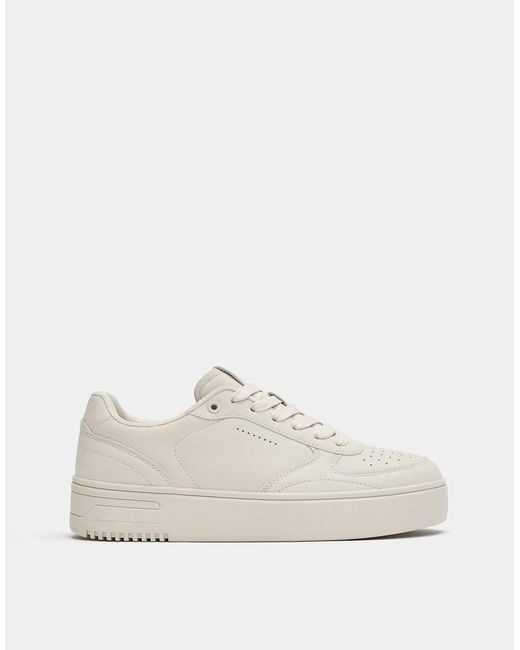 Pull&Bear White Retro Trainers