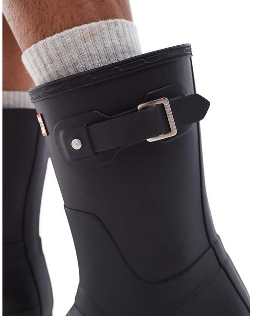 Hunter Black Original Short Boots for men