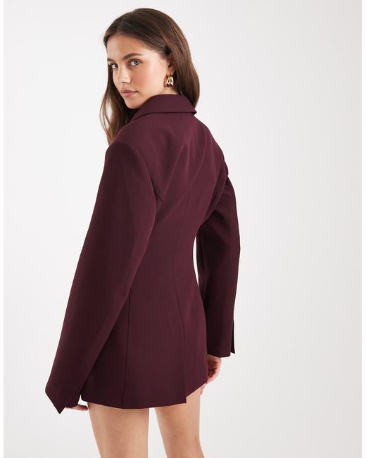 ASOS Purple Cinch Waist Blazer