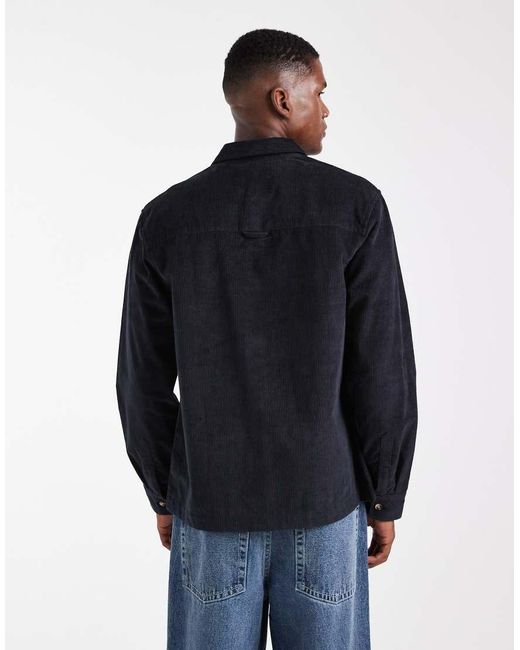 ASOS Blue Cord Overshirt for men