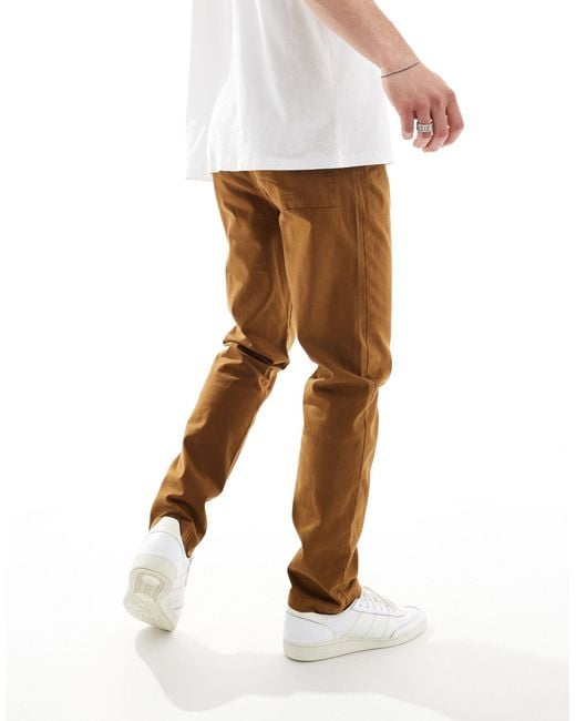 Pantalones marrones ASOS de hombre de color White