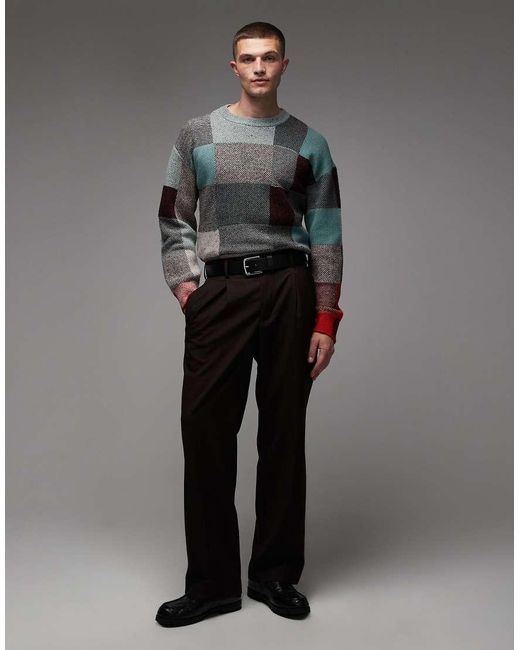 Paul Smith Gray Paul Smith Crew Neck Knitted Jumper for men