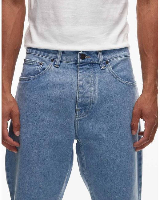 Carhartt Blue Newel Relaxed Tapered Fit Jeans for men