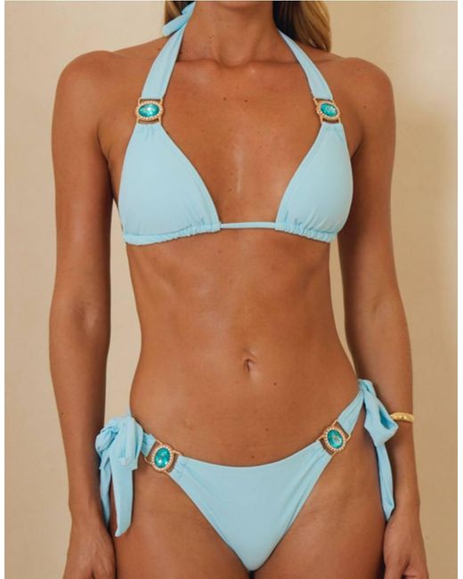 Moda Minx Blue Amour Triangle Top