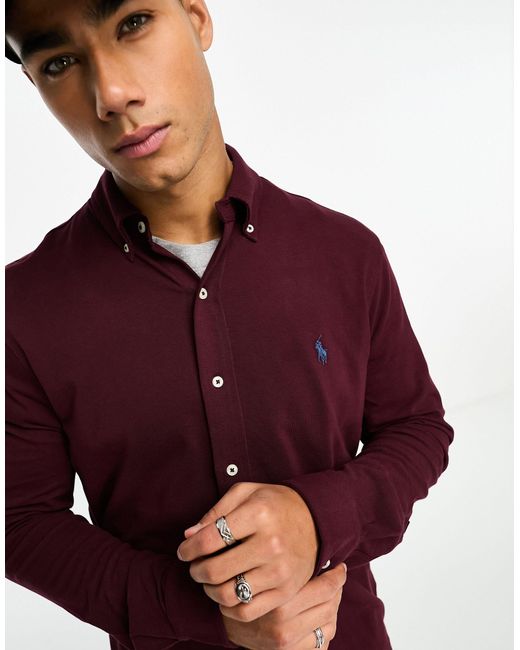 Camicia bordeaux da Uomo di Polo Ralph Lauren in Rosso | Lyst