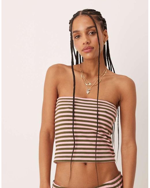 ASOS Multicolor Stripe Co-Ord Bandeau