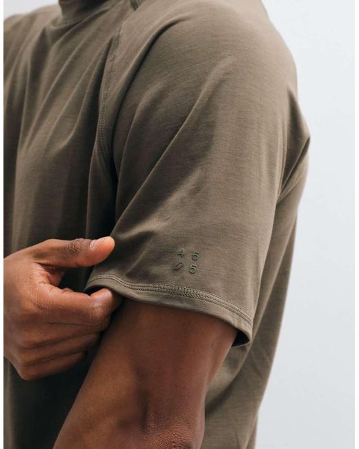 4505 Green Yoga Performance Jersey Quick Dry Boxy Training T-shirt for men