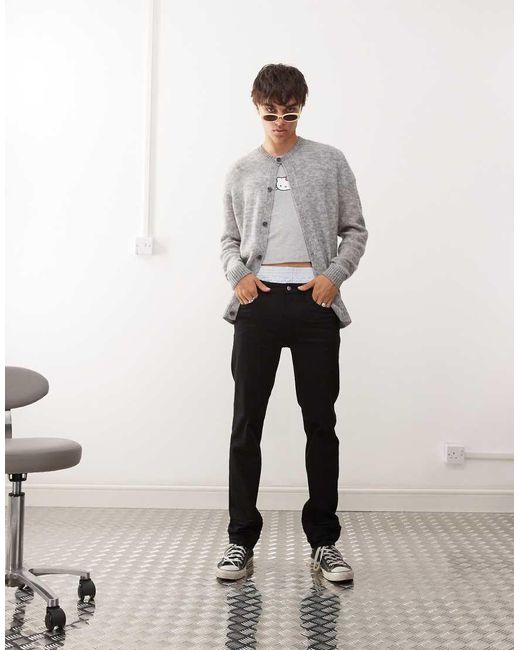 Cheap Monday White Sleeze Super Stretch Skinny Jeans for men