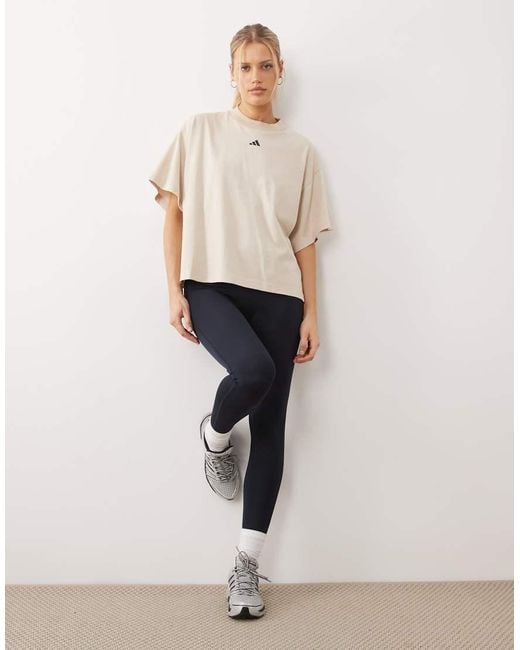 Adidas Originals Natural Three Stripes Studios T-Shirt