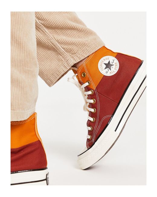 Converse Orange Chuck Taylor All Star Hi Trainers for men