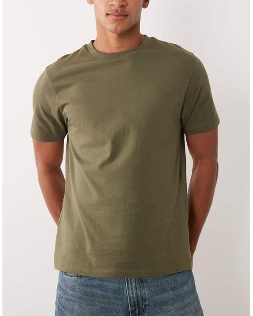 ASOS Green Essentials 3 Pack Regular Fit T-Shirt for men
