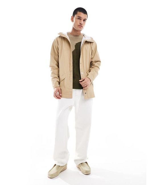 Rains Natural 12010 Waterproof Short Jacket for men