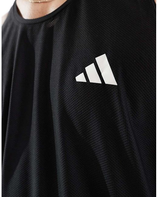 Adidas Originals Black Adidas Running Own The Run Vest for men