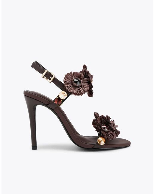 KG by Kurt Geiger Brown Roxie Heel Heeled Sandals