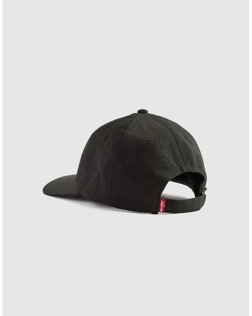 Levi's Black Canvas Logo Cap