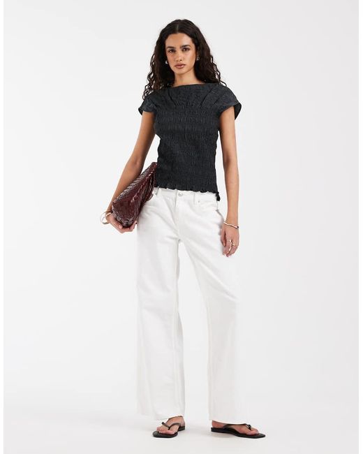 & Other Stories White Sheered Top