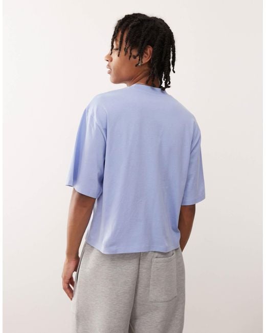 Collusion Blue Boxy Relaxed T-shirt for men