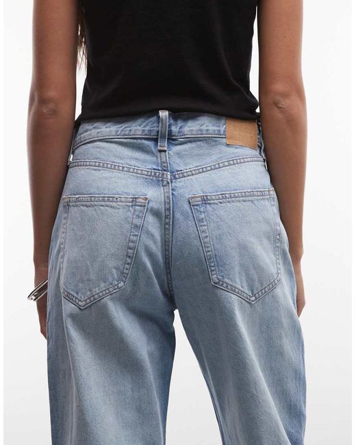 Weekday Blue Barrel Leg Jeans