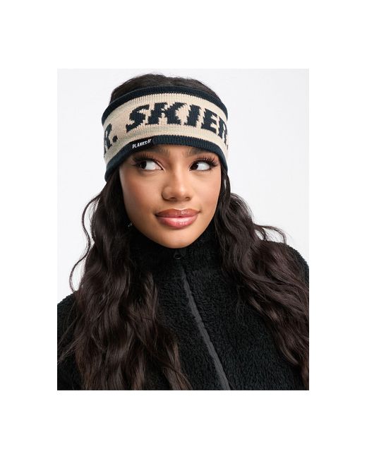 Planks Black Skier Headband