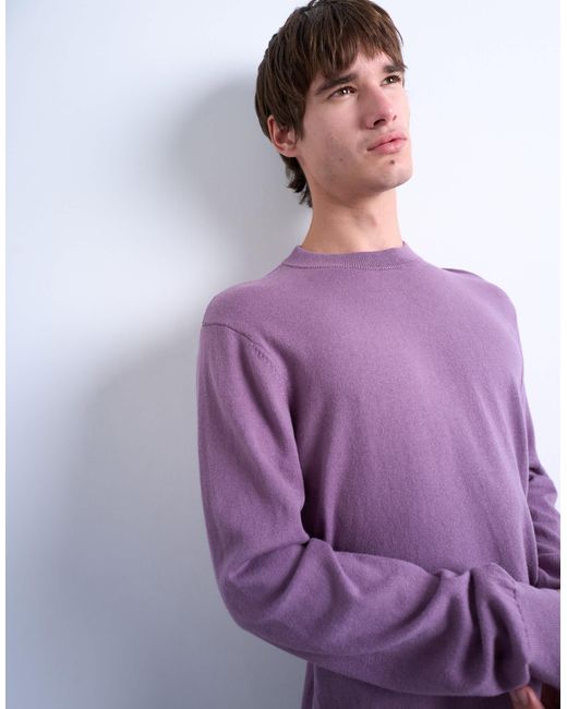 Topman – essential – strickpullover in Purple für Herren