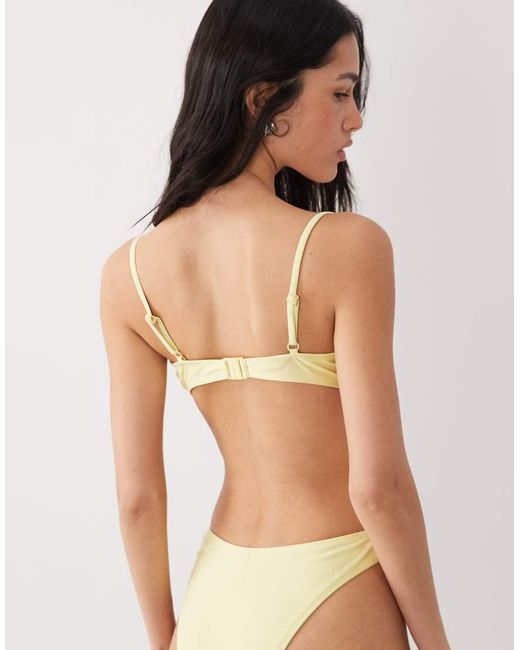Brave Soul Brown U Front Bikini Top