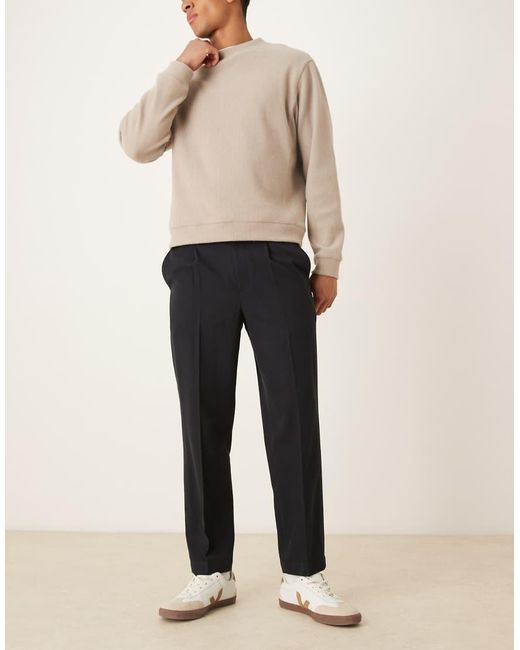 Mango Natural Wool Mix Tailored Trouser for men