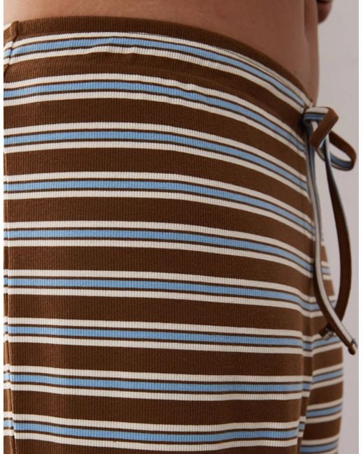 Collusion Gray Plus Relaxed Rib Stripe Trouser