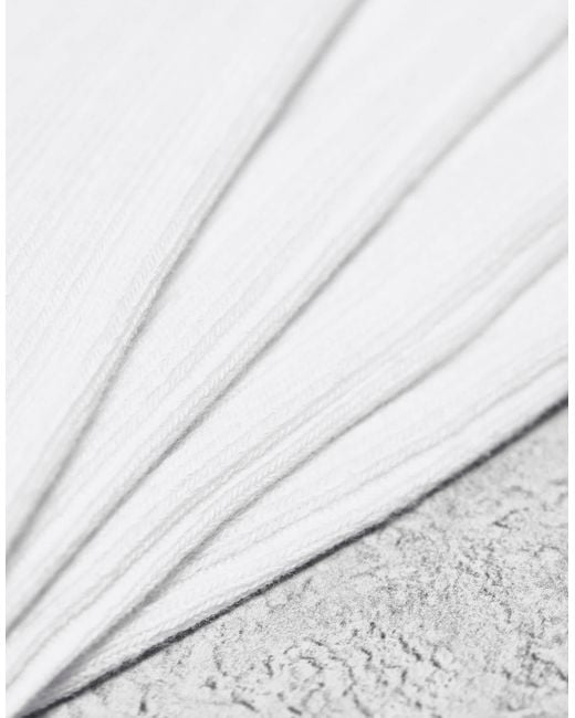 Weekday White Noah 3-pack Socks for men