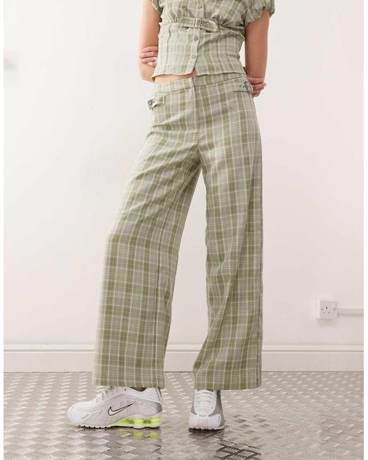 Collusion Natural Y2k Tailored Trousers