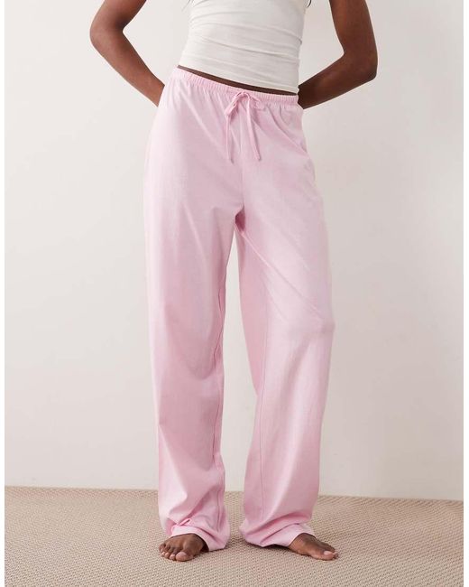 ASOS Pink Asos Design Tall Mix & Match Cotton Pajama Pants