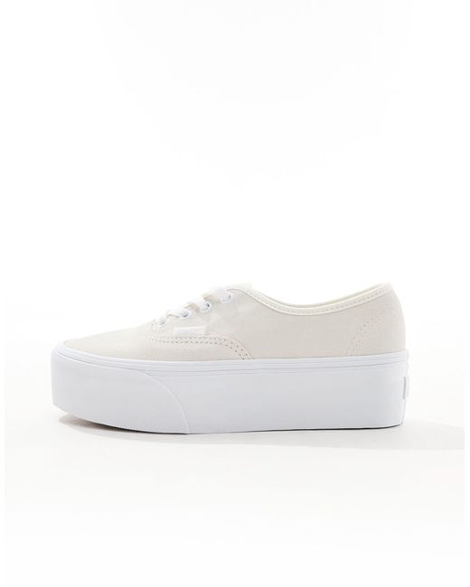 Authentic - stackform - sneakers sporco di Vans in White