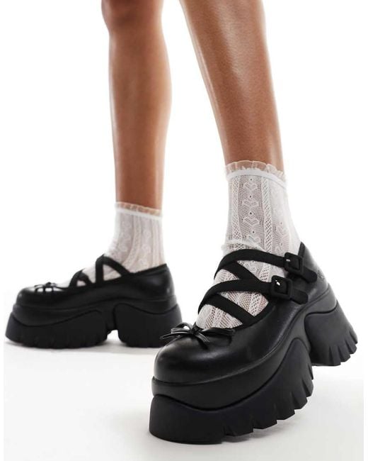 Koi Footwear Black Koi Margot Monster Platform Mary Janes
