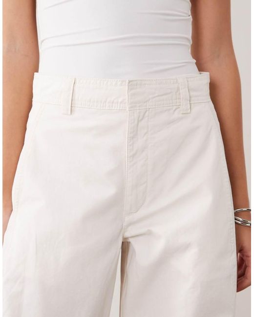 Jdy Blue High Waist Barrel Leg Trouser