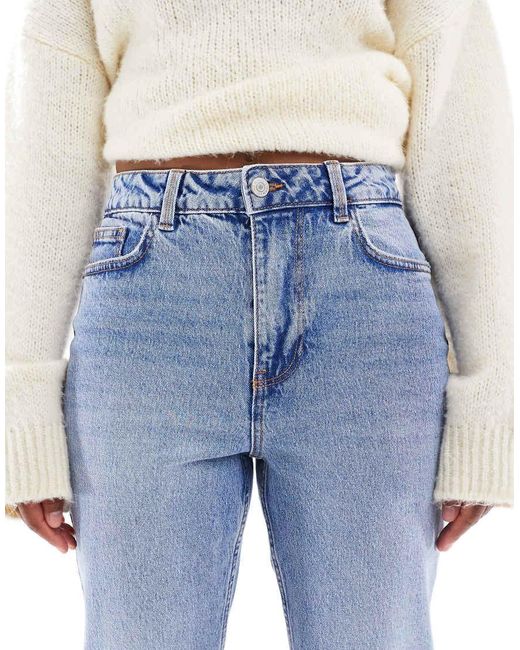 New Look Blue Hannah Straight Leg Jeans