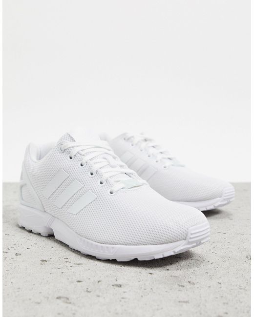 adidas Originals Synthetic Zx Flux in White for Men - Save 16% | Lyst  Australia
