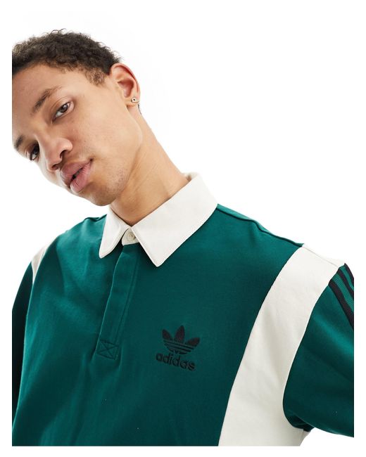 Camisa verde y blanco hueso Adidas Originals de hombre de color Green